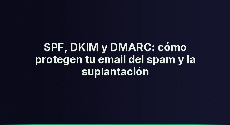 SPF, DKIM y DMARC: cómo protegen tu email del spam y la suplantación